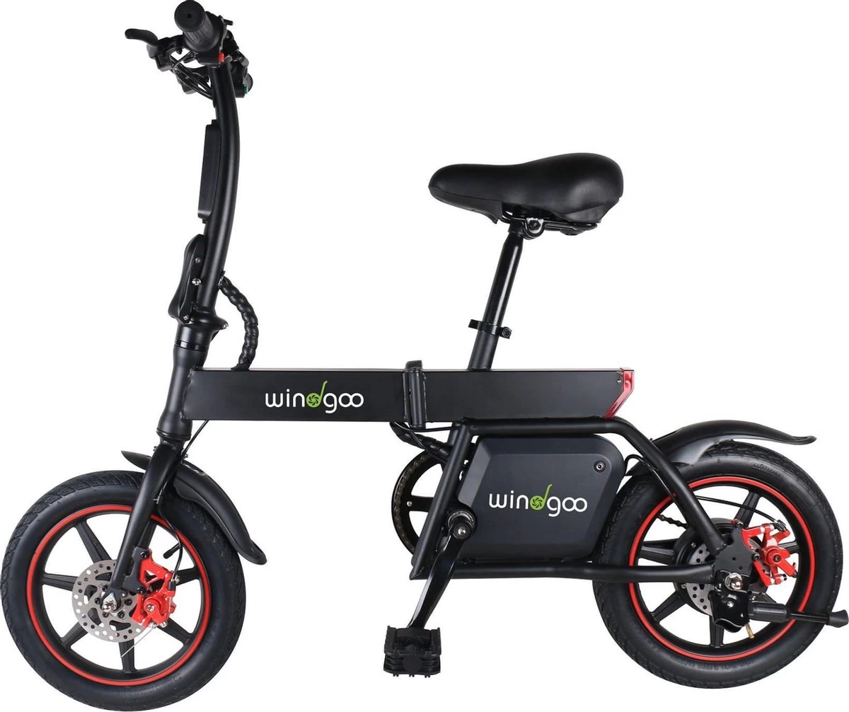 Windgoo B-20 Elektrische Vouwfiets - Snelheid 20 Km/h - 15 Km Bereik - Schijfremmen
