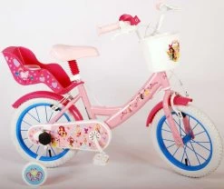 Volare Disney Princess Kinderfiets - Meisjes - 14 Inch - Roze - Twee Handremmen -Extreem Snel Rijden 1200x1010