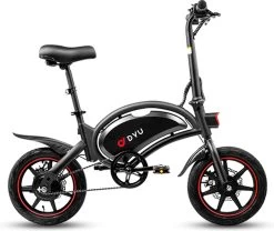 DYU D3F Opvouwbare Elektrische Fiets, Slimme Mountainbike Voor Volwassenen, 240W Aluminiumlegering Fiets Verwijderbare 36V/10Ah Lithium-ion Batterij Met 3 Rijmodi -Extreem Snel Rijden 1200x1012