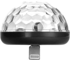 Kikkerland Discolamp - IPhone - Via De Lightning Connector Van Je Telefoon - Zwart