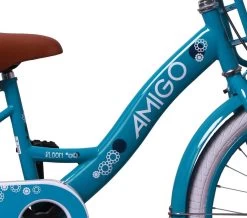 Amigo Bloom Meisjesfiets - Kinderfiets 20 Inch - Turquoise -Extreem Snel Rijden 1200x1057 3