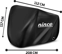 Nince Fietshoes Universeel Voor Alle Fietsen - Waterdicht 210D Oxford - Fiets Hoes Voor 2 Fietsen - Incl. Opbergzak - Zwart -Extreem Snel Rijden 1200x1059 7
