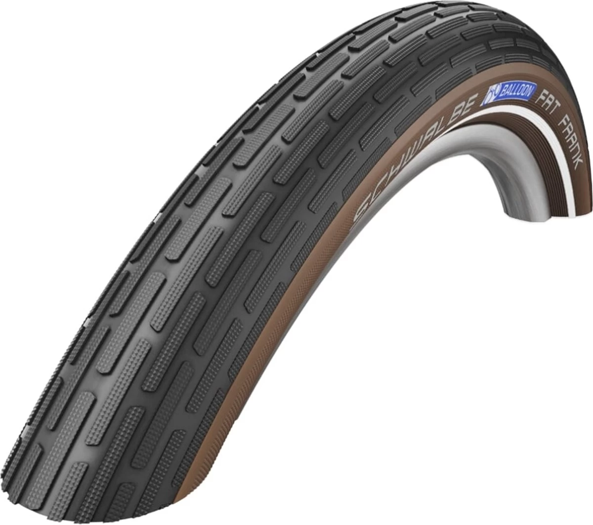 Schwalbe Buitenband - Fat Frank K-Guard - 28 Inch X 2.00 - Zwart/coffee Reflecterend 3 Schwalbe Buitenband - Fat Frank K-Guard - 28 Inch X 2.00 - Zwart/coffee Reflecterend