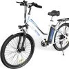 Hitway Elektrische Fiets | E-bike Damesfiets | 26 Inch | 250W Motor | Wit -Extreem Snel Rijden 1200x1065 1