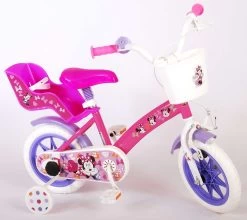 Disney Minnie Cutest Ever! Kinderfiets - Meiden - 12 Inch - Roze - Doortrapper -Extreem Snel Rijden 1200x1067
