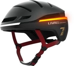 Livall EVO21 Black Medium - (Smart) Fietshelm - SOS Functie - LED Richtingaanwijzers - Smart Verlichting -Extreem Snel Rijden 1200x1067 5
