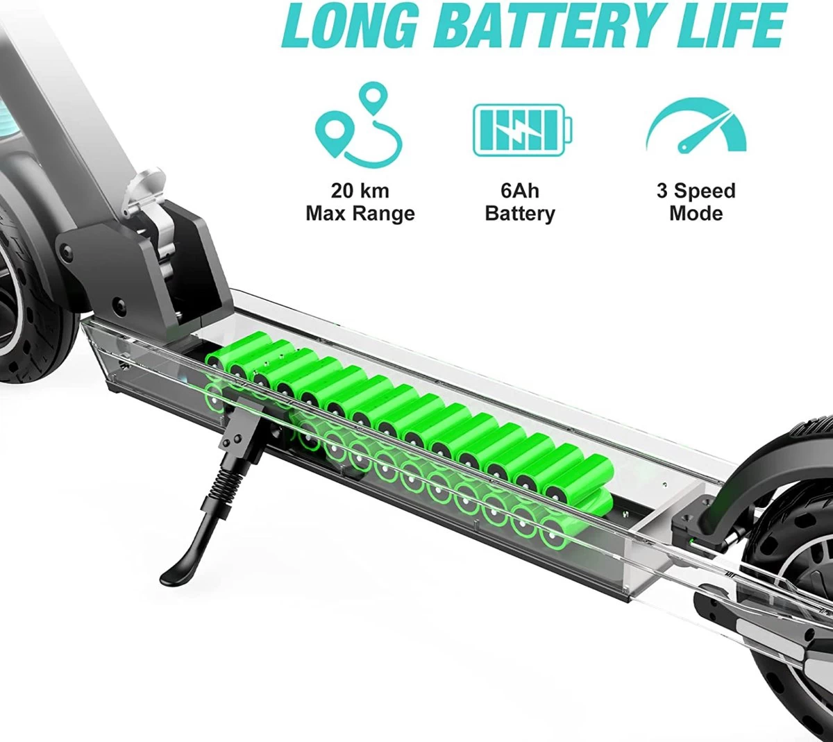 Suotu R1 - Elektrische Step - 25 Km/u Speed 350W Batterij 5 Suotu R1 - Elektrische Step - 25 Km/u Speed 350W Batterij - Afbeelding 3