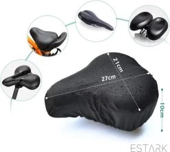 ESTARK® Zwarte Zadelhoes Waterdicht - Zadelhoezen Voor De Fiets - Zadel Cover - Zadel Zak - Hoes - Elastisch - Zwart -Extreem Snel Rijden 1200x1069 5