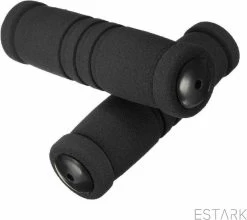 ESTARK® - Fietshandvatten - Zacht - Handvatten - Universeel - Fiets - Grips - Extra Grip – Fietshandvaten - Handvaten - Handig Te Monteren - Anti-slip – Fietsen – Stuur – Bikegrips - Zacht - Soft – Zwart (SZ)