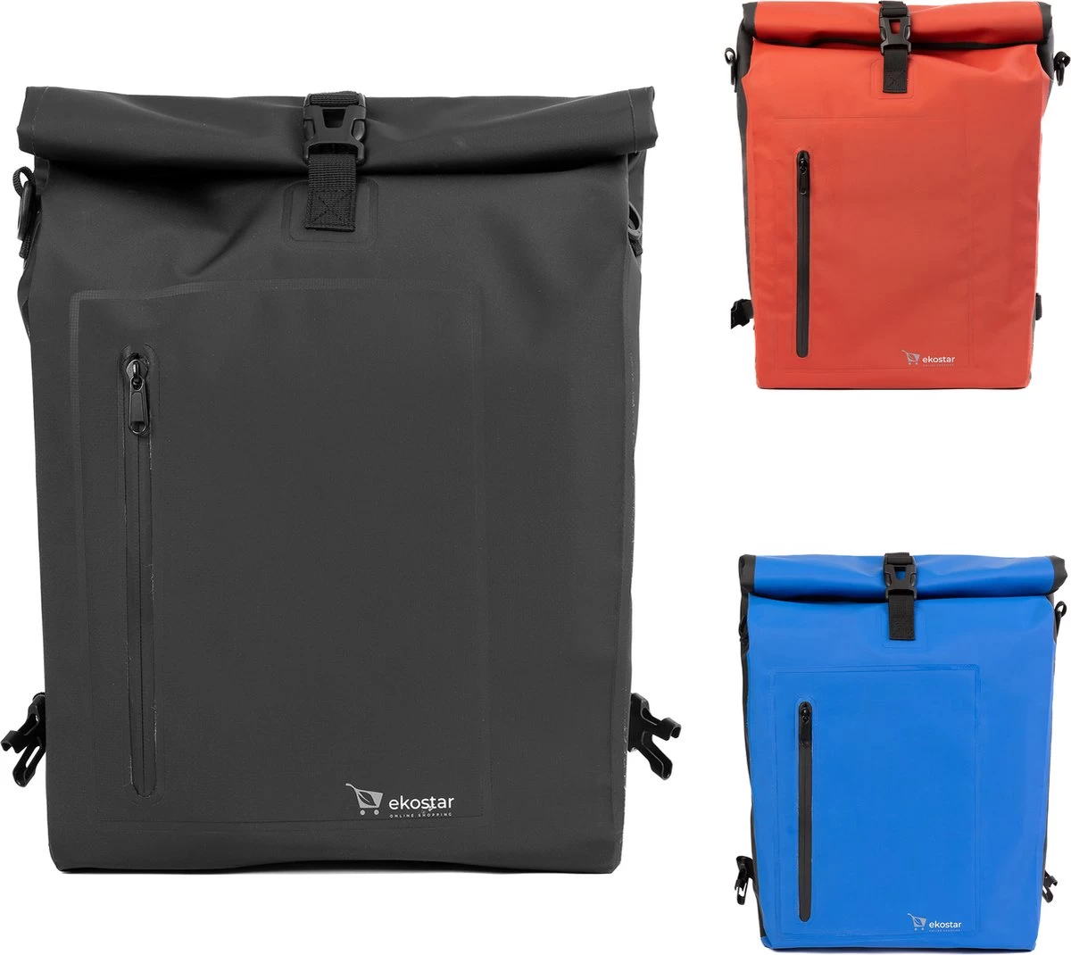 Ekostar Online Shopping - 3 In 1 Fietstas - Waterdicht - 15 Tot 20 Liter - Zwart - Fietstassen Elektrische Fietsen 3 Ekostar Online Shopping - 3 In 1 Fietstas - Waterdicht - 15 Tot 20 Liter - Zwart - Fietstassen Elektrische Fietsen