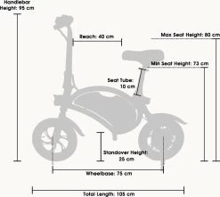 Windgoo - B3 Elektrische Long-Range E-Bike Met Trappers - E-bike - 25Km / H - Zwart -Extreem Snel Rijden 1200x1072 3