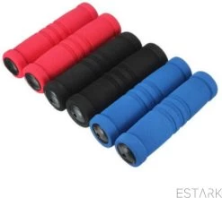 ESTARK® - Fietshandvatten - Zacht - Handvatten - Universeel - Fiets - Grips - Extra Grip – Fietshandvaten - Handvaten - Handig Te Monteren - Anti-slip – Fietsen – Stuur – Bikegrips - Zacht - Soft – Zwart (SZ) -Extreem Snel Rijden 1200x1073 1
