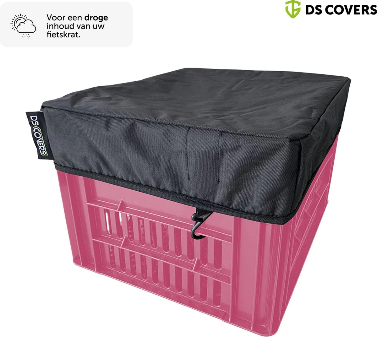 CRATE Fietskrathoes Van DS COVERS – Outdoor – Waterdicht – UV Bescherming – 600D Polyester – Maat L 4 CRATE Fietskrathoes Van DS COVERS – Outdoor – Waterdicht – UV Bescherming – 600D Polyester – Maat L - Afbeelding 2