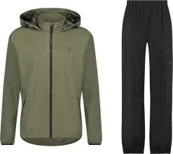 AGU GO Regenpak Essential Dames & Heren - Groen - XL - Waterdicht & Ademend