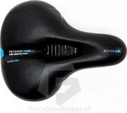 Voltano Fietszadel Met Gelpads - Zwart/Blauw - Uitsparing - Zadelvering - Unisex - Incl. Gratis Zadelstrop -Extreem Snel Rijden 1200x1074 5