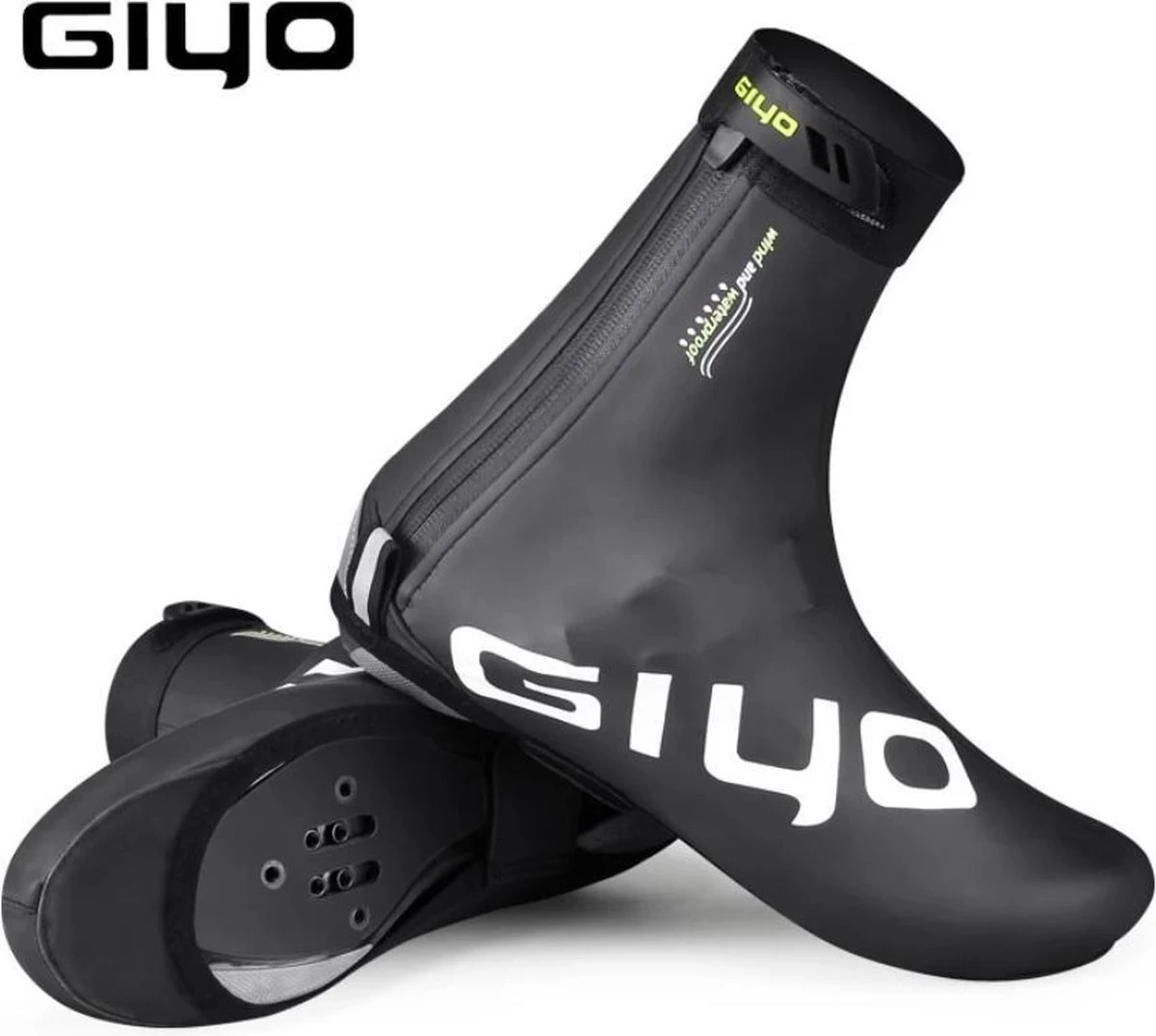 Giyo Overschoenen - Maat 41-43 (L) - 1 Paar - Mountainbike - Wielrennen - Zwart - Wind En Waterdicht - Waterproof - Regen - Vorst 3 Giyo Overschoenen - Maat 41-43 (L) - 1 Paar - Mountainbike - Wielrennen - Zwart - Wind En Waterdicht - Waterproof - Regen - Vorst