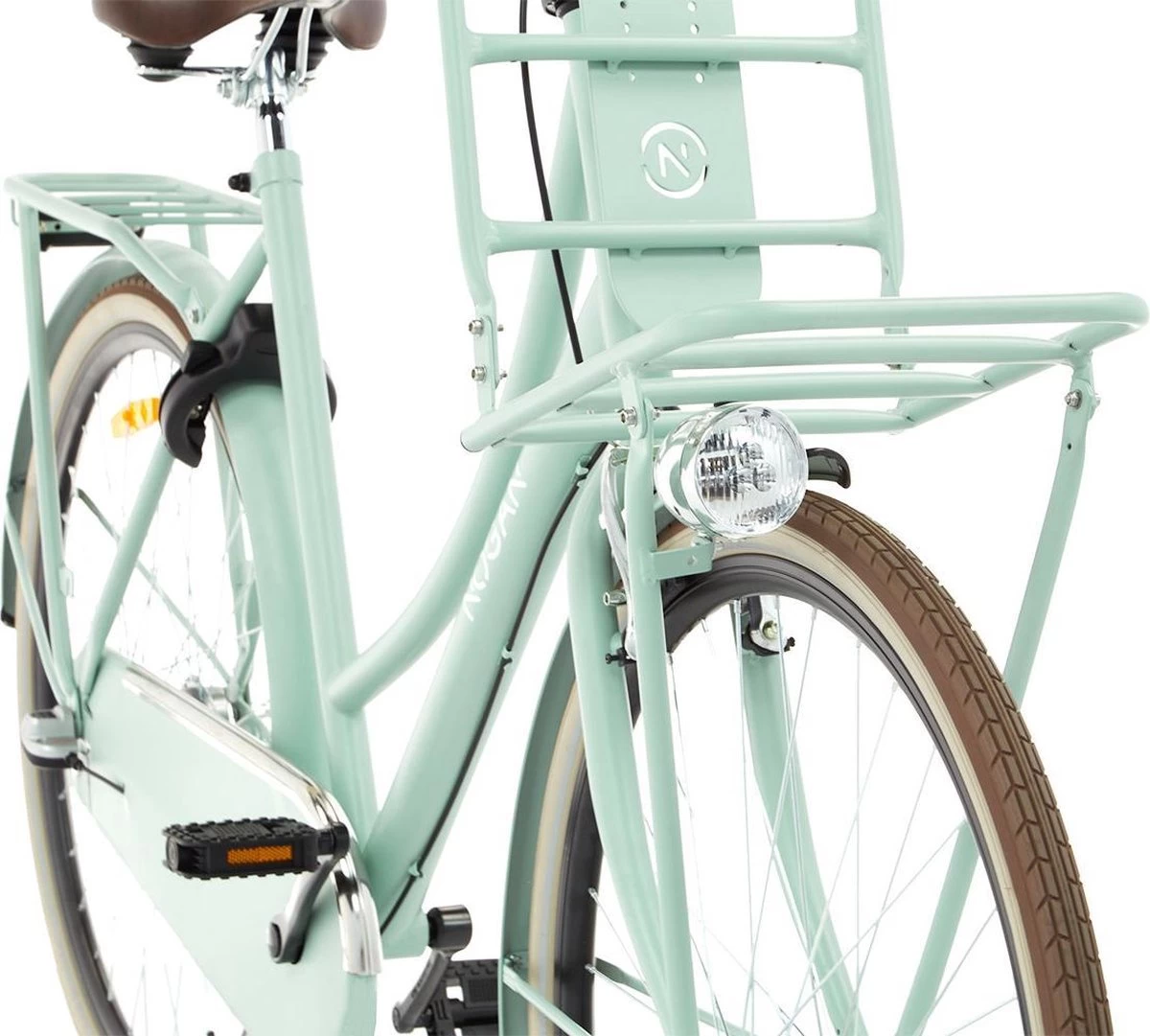 Nogan Vintage N3 - Transportfiets - Damesfiets - 28 Inch / 57 Cm - 3 Versnellingen - Oslo Groen 6 Nogan Vintage N3 - Transportfiets - Damesfiets - 28 Inch / 57 Cm - 3 Versnellingen - Oslo Groen - Afbeelding 4