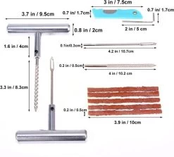 LOUZIR 11-Delige Professionele Banden Reparatie Kit- Autobanden/ Bike Emergency Repair Kit - Met Handige Opbergdoos -Extreem Snel Rijden 1200x1085 3