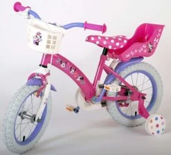 Volare Disney Minnie Cutest Ever! - Kinderfiets - Meisjes - 14 Inch - Roze -Extreem Snel Rijden 1200x1089