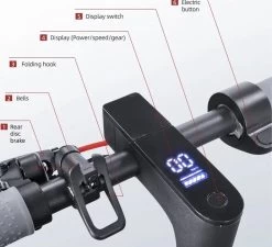 Comfort Inz - Long Range E Scooter - Elektrische Opvouwbare Step - 10.5Ah 350W - IOS Android Max. 31km/h -Extreem Snel Rijden 1200x1092 2
