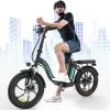 HITWAY E-Bike Elektrische Fiets 20 Inch Fat Tire E-Bicycle Vouwfiets, 250 W, 11,2 Ah Accu, Max. Bereik Tot 35-90 Km, Offroad-mountainbike Met Shimano 7-versnellingen, City EBike Met Slot,Groen Zwart -Extreem Snel Rijden 1200x1103 2