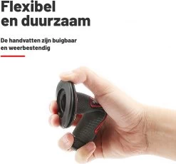 Handvatten ProTaper - Zwart/Rood - Scooter & Motor Accessoires - Universeel - Piaggio & Vespa & Motor Handvaten -Extreem Snel Rijden 1200x1116 3