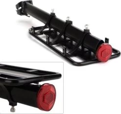 Merkloos Bagagedrager Fiets - Bagagerek Met Zadelpenbevestiging - Aluminium - Zwart - Geschikt Voor Mountainbike & Racefiets -Extreem Snel Rijden 1200x1126 1