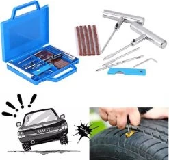 LOUZIR 11-Delige Professionele Banden Reparatie Kit- Autobanden/ Bike Emergency Repair Kit - Met Handige Opbergdoos -Extreem Snel Rijden 1200x1135 4