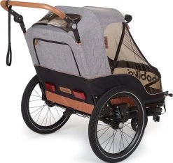 Bobike 2-in-1 Fietskar En Wandelwagen - Zwart/bruin -Extreem Snel Rijden 1200x1135 9