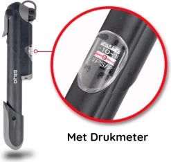 Giyo Fietspomp Mini - Fietspomp Met Drukmeter - Pomp Fiets Mini - 8.3 Bar - Inclusief Naaldventiel En Fietsbandreparatieset -Extreem Snel Rijden 1200x1138 12