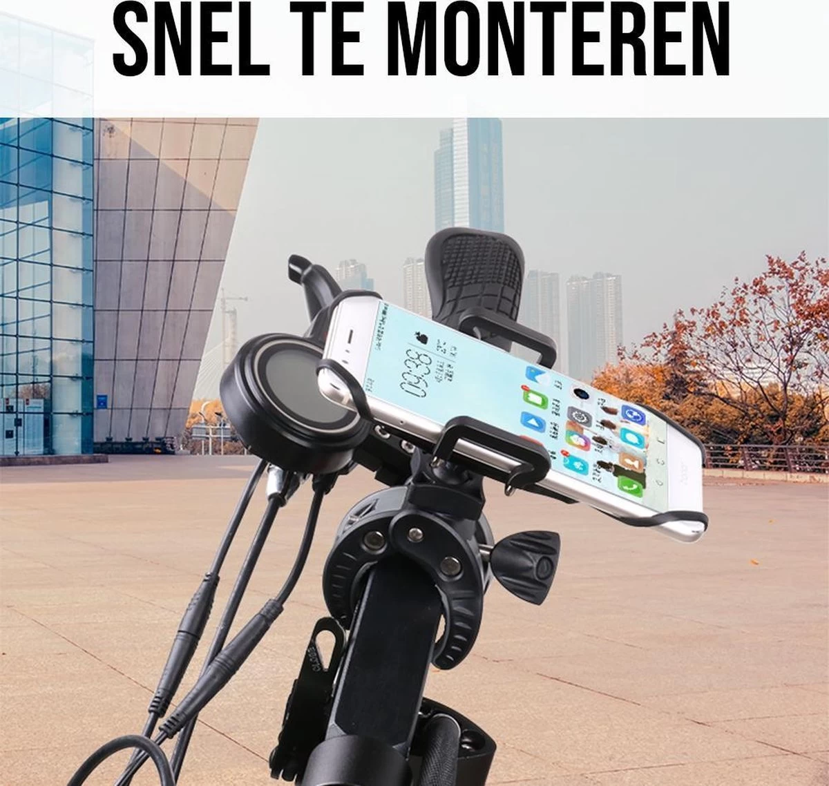 LHP Telefoonhouder Fiets/Motor/Scooter - Universeel - 360 Graden Draaibaar 12 LHP Telefoonhouder Fiets/Motor/Scooter - Universeel - 360 Graden Draaibaar - Afbeelding 10