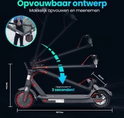 Stay-on Aovo M365 Pro | Elektrische Step | 350w |10.5ah! |31km/h! | Bereik 30/35km | Met APP & Nederlandse Handleiding! -Extreem Snel Rijden 1200x1139 5