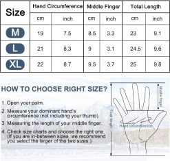 Plugstore - Fietshandschoenen Outdoor Thermisch Waterdicht Antislip Grip Lichtgewicht Touchscreen Winddicht Winter Warme Liner Handschoen Voor Mannen & Vrouwen Voor Rijden Lopen Hardlopen Skiën Werk Jacht Klimmen (zwart) -Extreem Snel Rijden 1200x1141 4