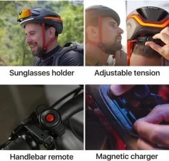 Livall EVO21 Black Medium - (Smart) Fietshelm - SOS Functie - LED Richtingaanwijzers - Smart Verlichting -Extreem Snel Rijden 1200x1143 9