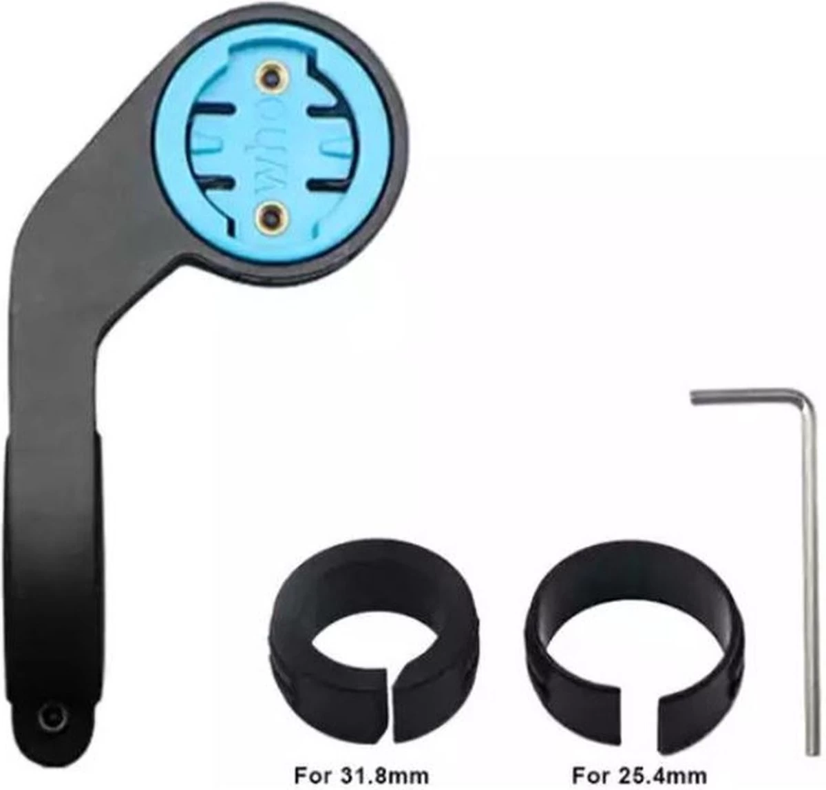 Lichtgewicht Stuurhouder BIKEMOUNT Fietshouder Compatible Met Wahoo Elemnt Bolt En Wahoo Elemnt Roam 4 Lichtgewicht Stuurhouder BIKEMOUNT Fietshouder Compatible Met Wahoo Elemnt Bolt En Wahoo Elemnt Roam - Afbeelding 2