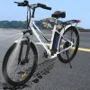 HITWAY 26 Inch E-bike, Elektrische Fiets Voor Heren En Dames, Pedelec Stadsfietsen, 250 W Motor, 36 V/11,2 Ah E-bike, Shimano 7 Versnellingen, 35-90 Km| Wit / Blauw -Extreem Snel Rijden 1200x1148 1