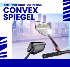 Beyond Gold - Fietsspiegel - Links - Reflectie Strip - E Step - Elektrische Fiets - Mountain Bike - Incl Grote Kijkhoek - Achteruitkijkspiegel - 360º Verstelbaar - Multifunctioneel - Incl Inbussleutel - Fiets Spiegel -Extreem Snel Rijden 1200x1148 4