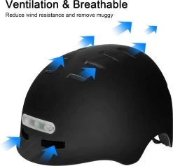 Fiets Helm - Scooter Helm - Snorscooter Helm - Snorfiets Helm - Elektrische Fiets Helm - Inclusief LED Verlichting - Maat L (hoofdomtrek 58-61cm) -Extreem Snel Rijden 1200x1149 2