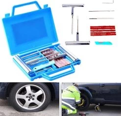 LOUZIR 11-Delige Professionele Banden Reparatie Kit- Autobanden/ Bike Emergency Repair Kit - Met Handige Opbergdoos -Extreem Snel Rijden 1200x1150 3