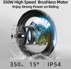 F-Wheel DYU A5 - Elektrische Vouwfiets - E Bike - 14 Inch - 7.5 Ah - 25km/u - Zwart -Extreem Snel Rijden 1200x1154 1