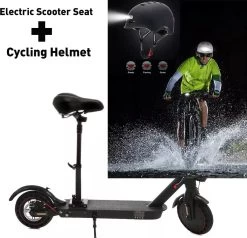 Fietshelm - Met Voor- En Achterlicht-Skatehelm - Maat-L 58-61cm-Helm Mat-Zwart - LED Verlichting -Extreem Snel Rijden 1200x1156 12