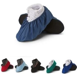 Herbruikbare Overschoenen | Schoenovertrek | Maat 37-42 | Blauw Met Streepje | Antislip | Wasbaar