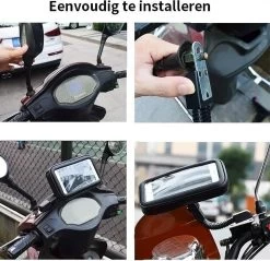 Universele Motorhouder | Spiegelmontagestandaard | Stuur Telefoon Houder | Scooter | Activa | Fiets | Motor | Tot 6.7 Inch -Extreem Snel Rijden 1200x1159 8