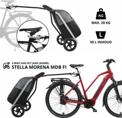 Shoppingcruiser 2 In 1 Boodschappentrolley Voor Achter De Fiets - Fietskar - Robuuste Boodschappenwagen - Allround Bagagekar -Extreem Snel Rijden 1200x1160 12
