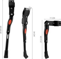 YUNICS ® Fietsstandaard - Verstelbaar - 60 CM Tot 73 CM - Inklapbaar - Voor Mountainbike, Standaard Fietsen En Race Fietsen - Anti-Slip - Zwart -Extreem Snel Rijden 1200x1164 7