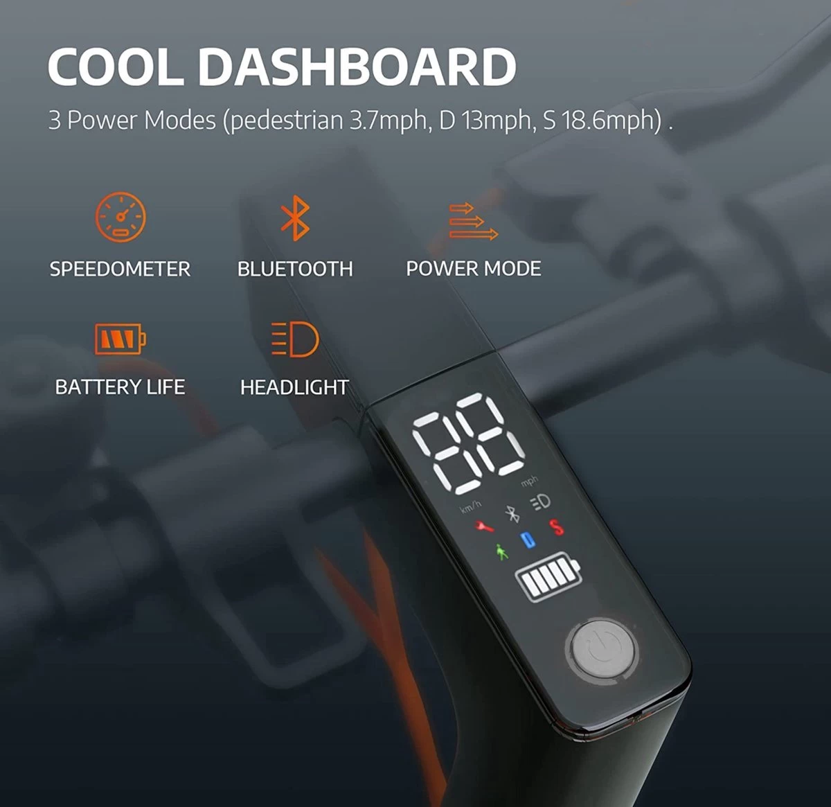 Suotu Elektrische Step R6 - 8.5" Wielen - 25km/u - 25 Bereik - Instelbaar Snelheid Via APP - Zwart 4 Suotu Elektrische Step R6 - 8.5" Wielen - 25km/u - 25 Bereik - Instelbaar Snelheid Via APP - Zwart - Afbeelding 2