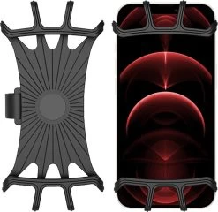 Universele Telefoonhouder Fiets Siliconen - Telefoon Houder Fiets Accessoires 360 Graden - Scooter Telefoonhouder - Zwart -Extreem Snel Rijden 1200x1165 17