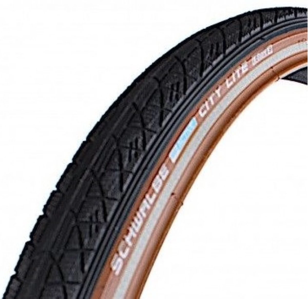 Schwalbe Buitenband City Lite 28 X 1 5/8 X 1 3/8 (37-622) Zwart/bruin 5 Schwalbe Buitenband City Lite 28 X 1 5/8 X 1 3/8 (37-622) Zwart/bruin - Afbeelding 3