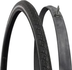 Dresco - Binnen- En Buitenband Fiets - Reflecterend - 28x1 5/8x1 3/8 - Dunlop Ventiel - 40mm