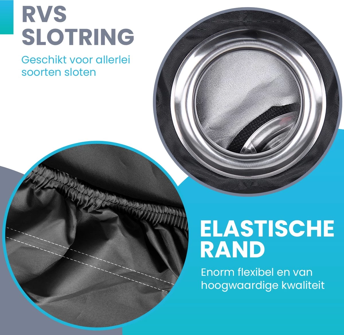 Merkloos Fietshoes Voor 1/2 Fietsen - Luxe Fiets Hoes - Waterdicht 210D Polyester Zwart - Inclusief Opbergzak 4 Merkloos Fietshoes Voor 1/2 Fietsen - Luxe Fiets Hoes - Waterdicht 210D Polyester Zwart - Inclusief Opbergzak - Afbeelding 2